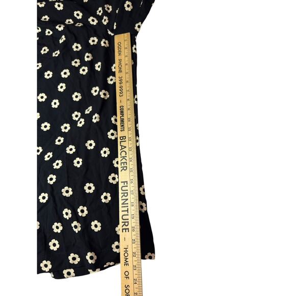 New US 18 UK 22 Joanie Black & White Dani Daisy Jumpsuit Cropped Tie Light - Picture 3 of 10